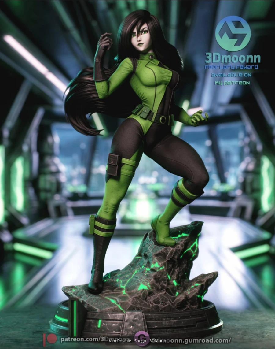 3Dmoonn Kim Possible Shego