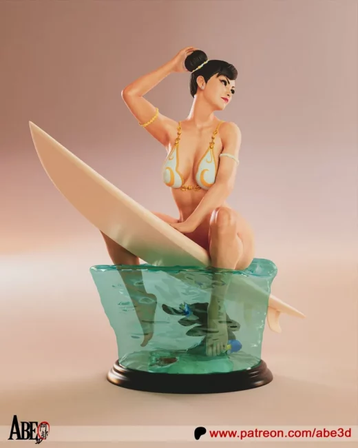 Abe3D Chun li surf