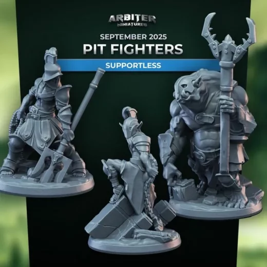 Arbiter Miniatures 202509 Pit Fighters Supportless