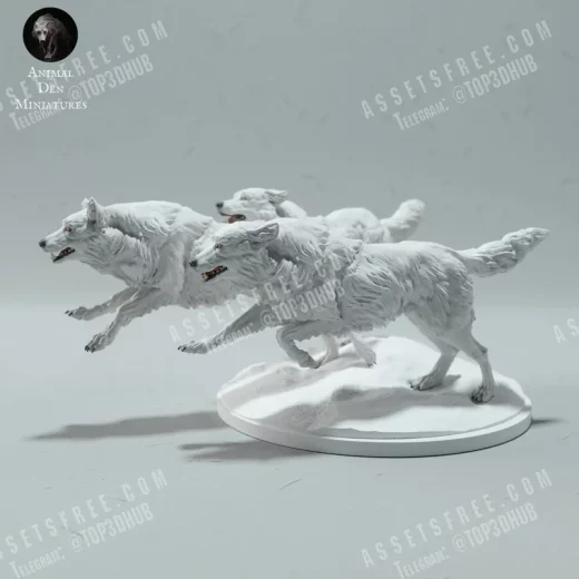 Arctic Wolves Run Supported