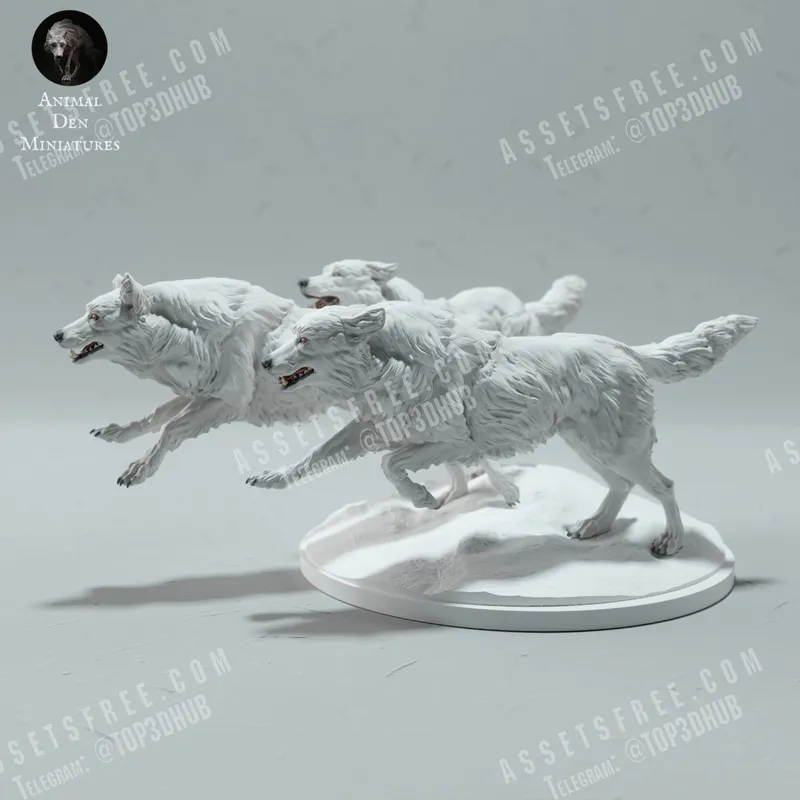 Arctic Wolves Run Supported