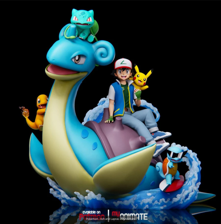 Ash + Lapras + Starters