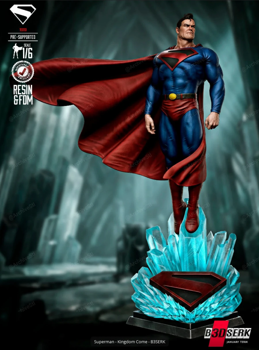 B3DSERK Superman Kingdom Come Sculpture (Non Supported)