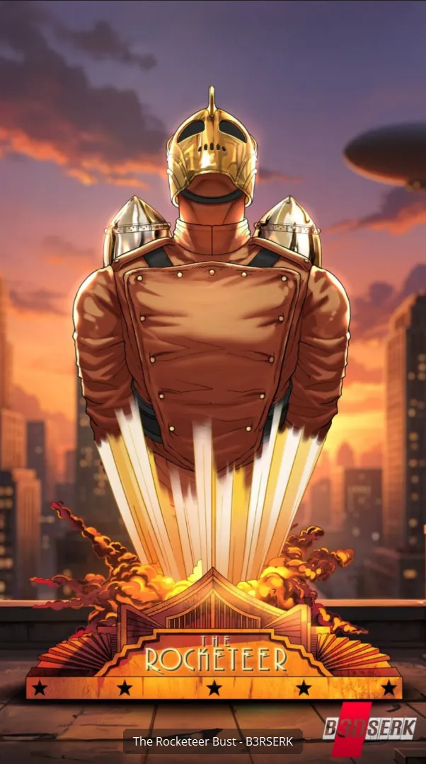 B3dserk The Rocketeer Portrait Bust (Non Supported)