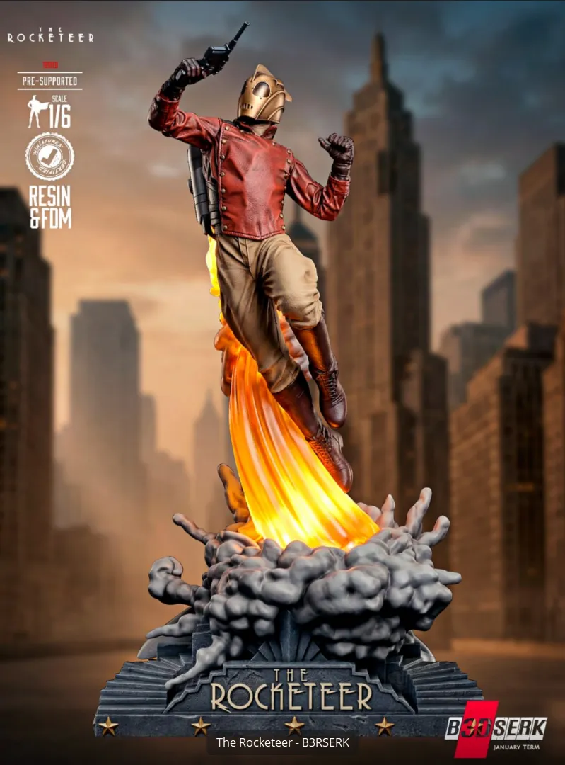 B3dserk The Rocketeer Sculpture (Non Supported)