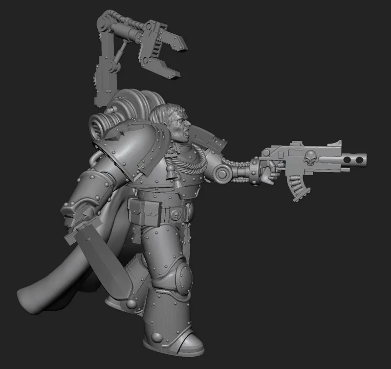 Clan Commander Shadrak Meduson,iron hand,captain,10th Company,US