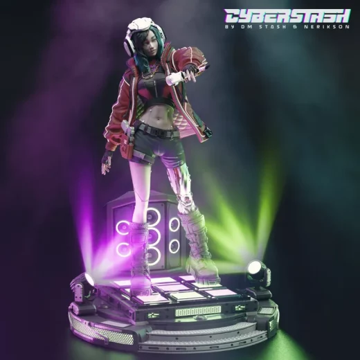 Cyberpunk Funk Idol Hina Wavefront Stevens