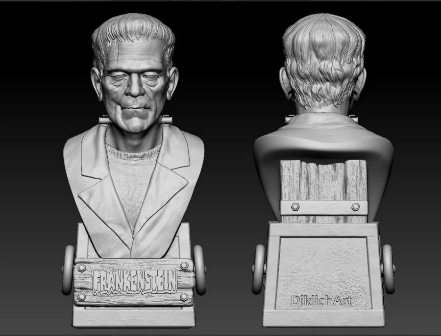 Diklichart 2024 03 Frankenstein Bust