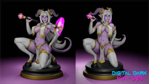 Draenei Girl with NSFW version