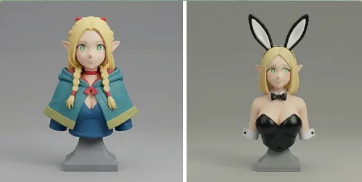 Dungeon Meshi Marcille + Bunnt Bust Pablofigurines
