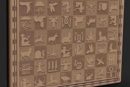 Egyptian Chess + Board