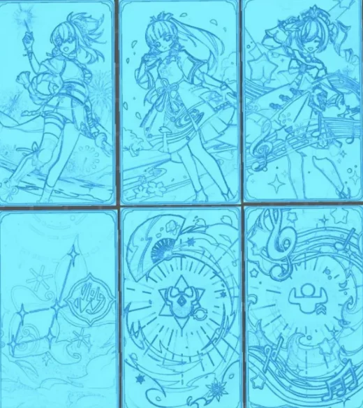 GENIUS INVOKATION CARD SET SERIK COLLECTION