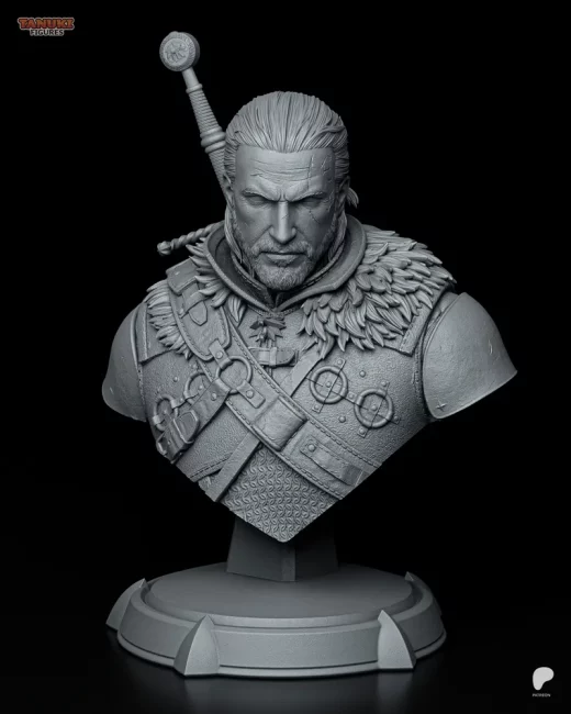 Geralt The Witcher 3 Bust Tanuki Figures