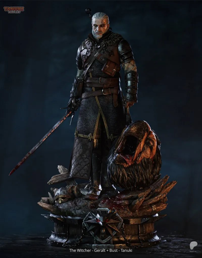 Geralt The Witcher 3 Tanuki Figures
