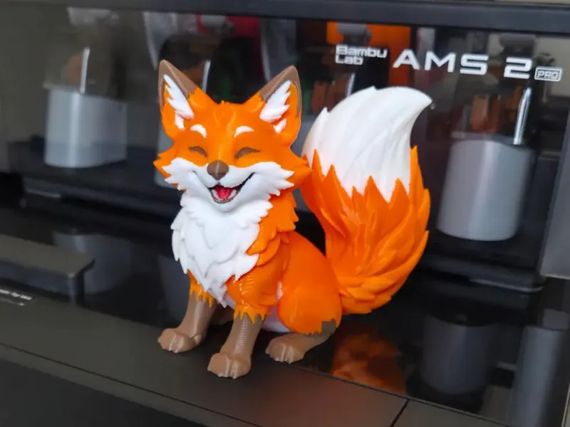 Happy fox @Printtt3D – STL 3D Print Model | AssetsFree.com Happy fox @Printtt3D