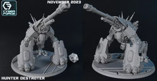 Hunter Destroyer, titan city stories, unsupported + pre supported