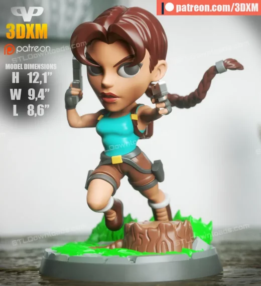 Lara Croft Chibi 3DXM