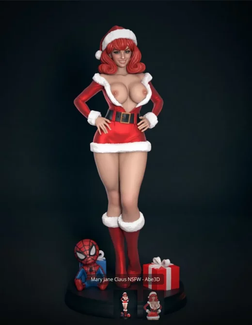 MJ Mrs Claus Abe3D NSFW