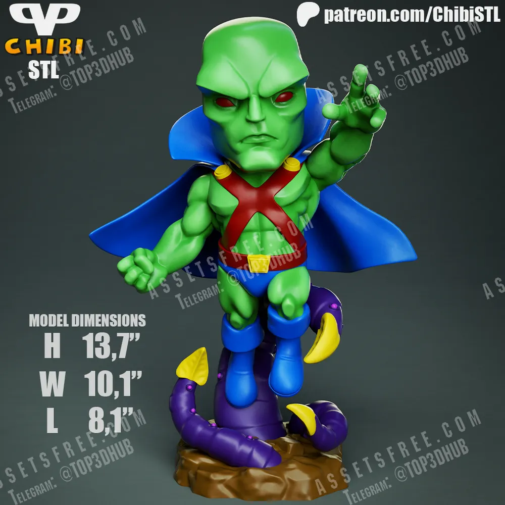 Martian Manhunter Chibi 3DXM