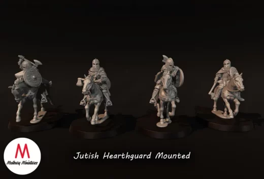 Medbury Miniatures Vendel Era Mounted Jutish Hearthguard