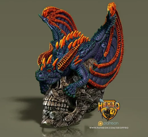 Multicolor DragonSkull