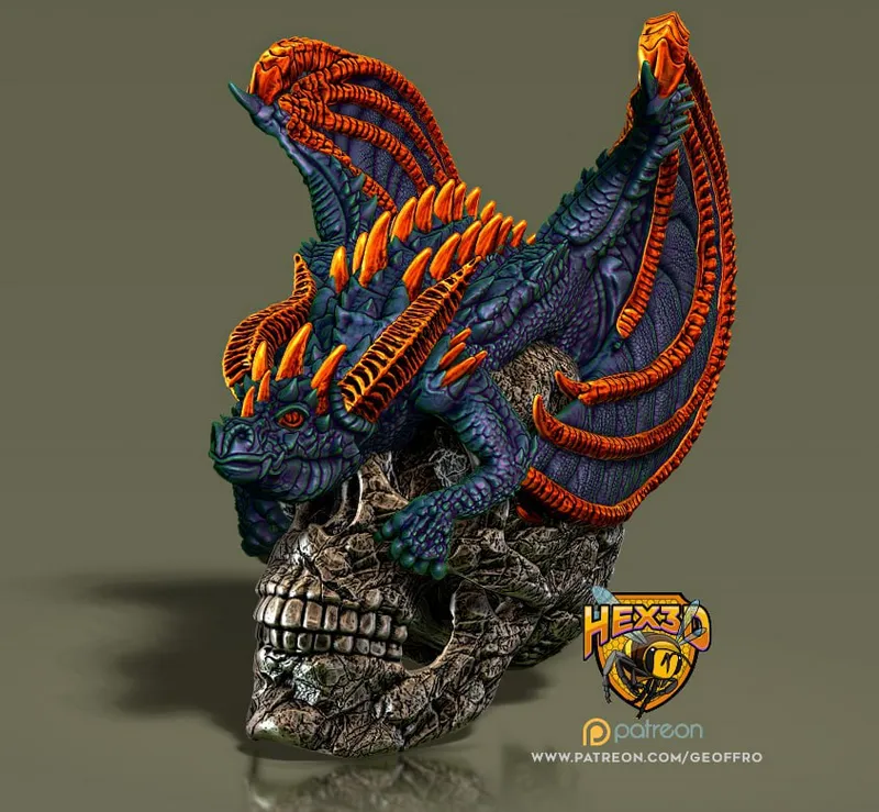 Multicolor DragonSkull