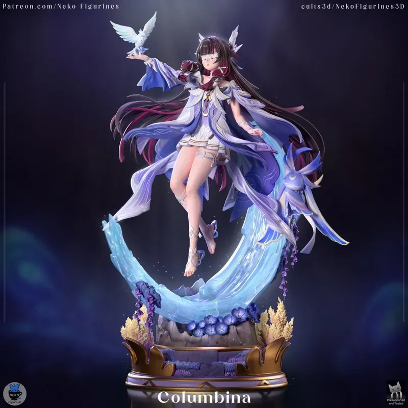 Neko Figurines Genshin Impact Columbina