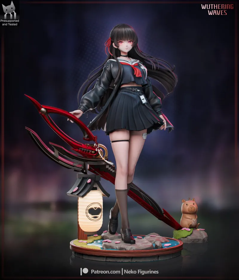 Neko Figurines Wuthering Waves Chisa