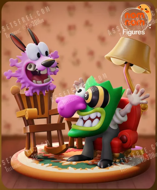 Nomnom FiguresChibi Courage the Cowardly Dog