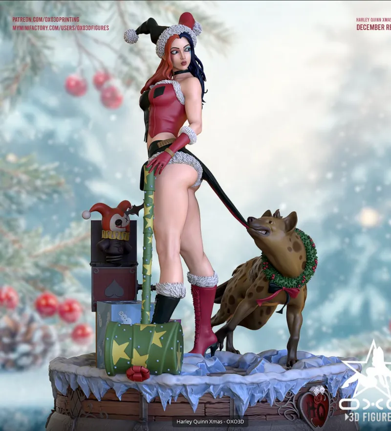 OXO3D Harley Quinn Xmas Special ALT Version NSFW