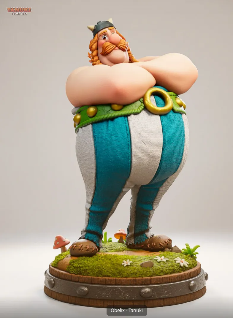 Obelix Tanuki Figures