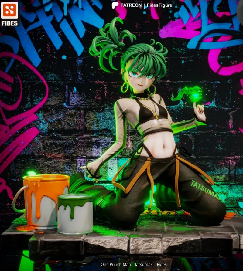 One Punch Man – Tatsumaki – STL 3D Print Model | AssetsFree.com One Punch Man Tatsumaki