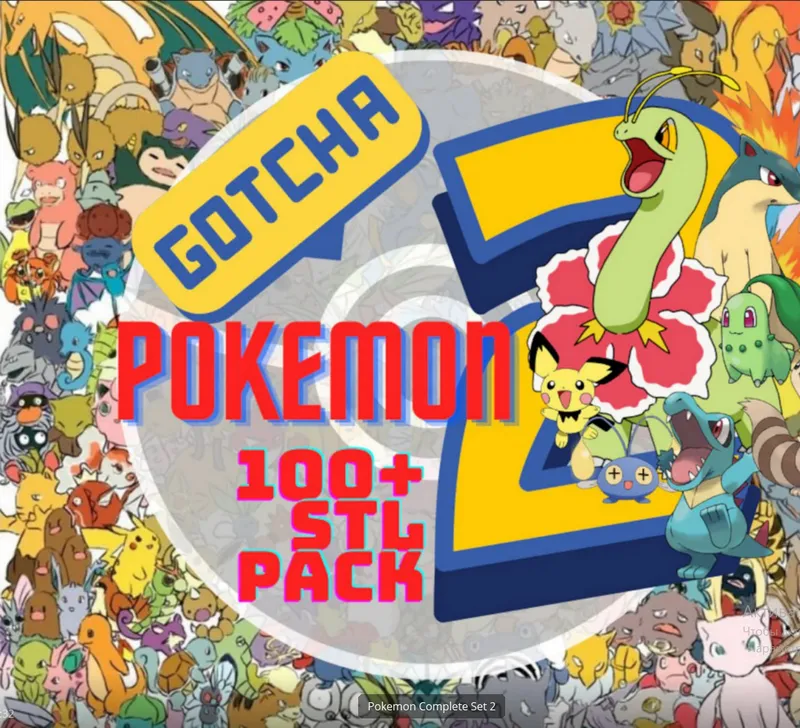 Pokemon Gen 2 (by ProPrint3Dx)