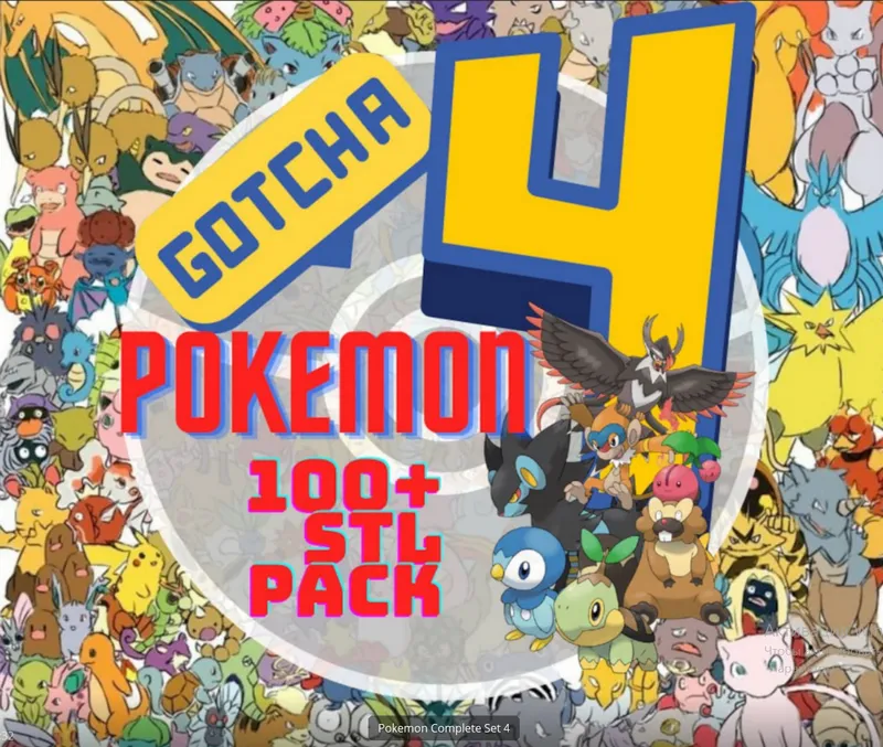 Pokemon Gen 4 (by ProPrint3Dx)