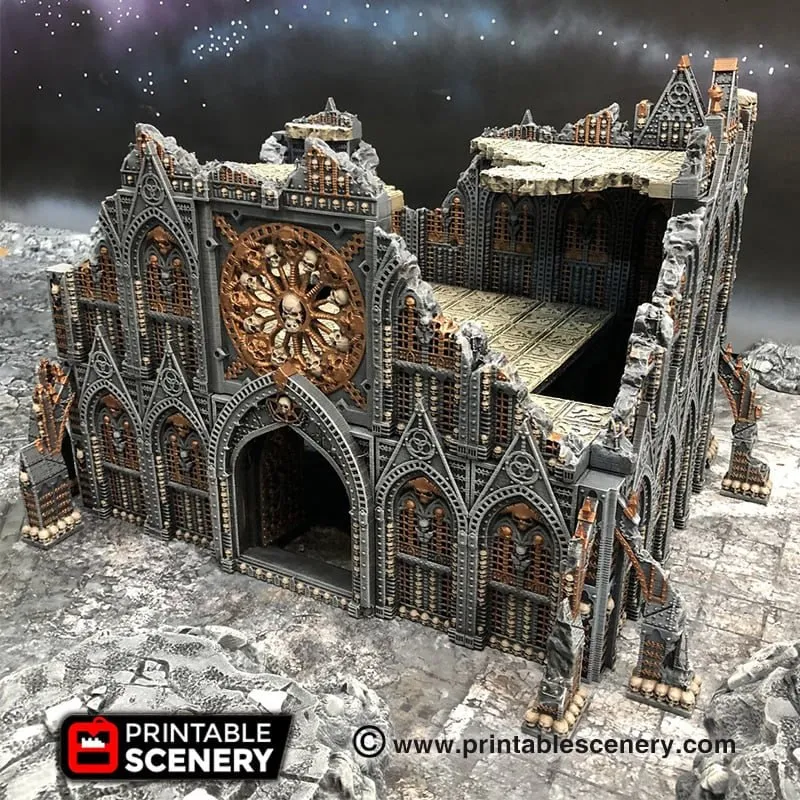 Printable Scenery Demon Cathedral Bundle and Ruins