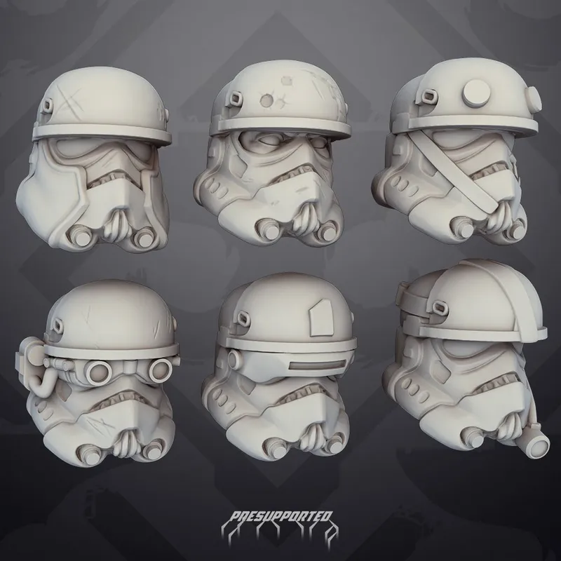 Remnant Grunge Trooper Heads SF377