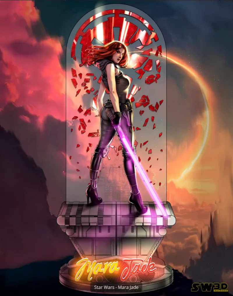 SW3D Mara Jade Sculpture (Non Supported)