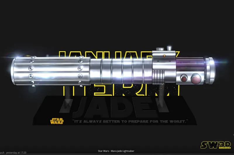 SW3D Mara Jade lightsaber (Non Supported)
