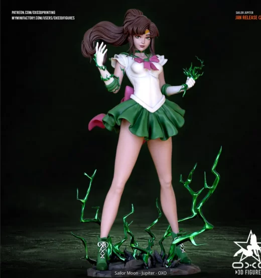 Sailor Jupiter OXO3D Figures
