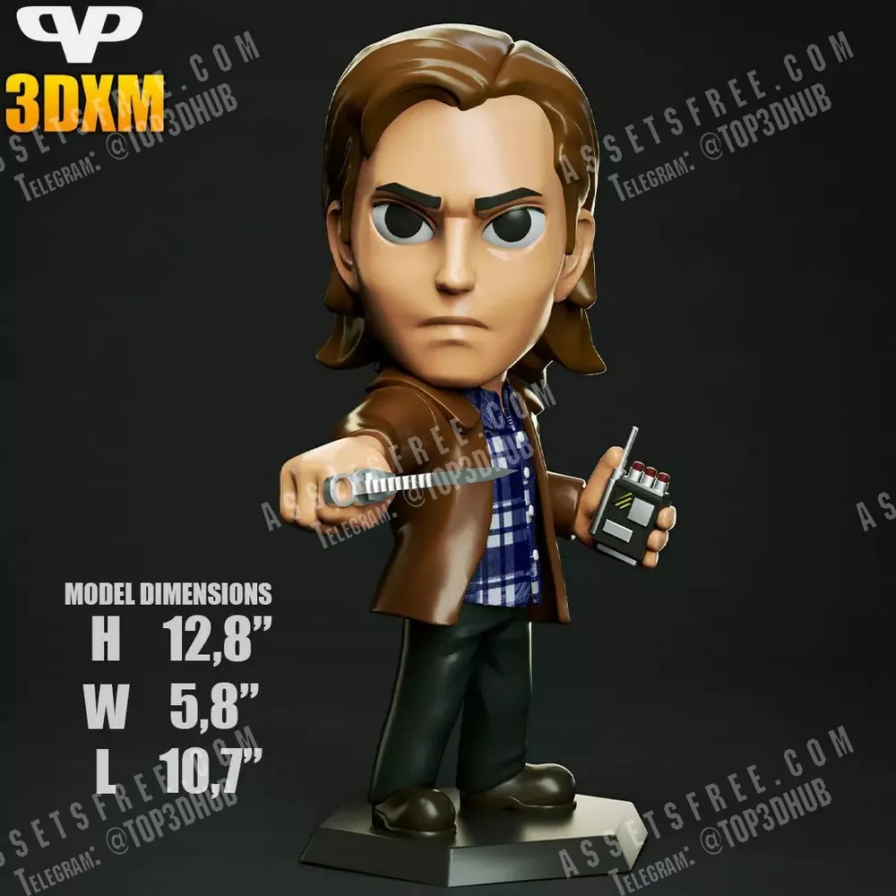 Sam Winchester Chibi 3DXM