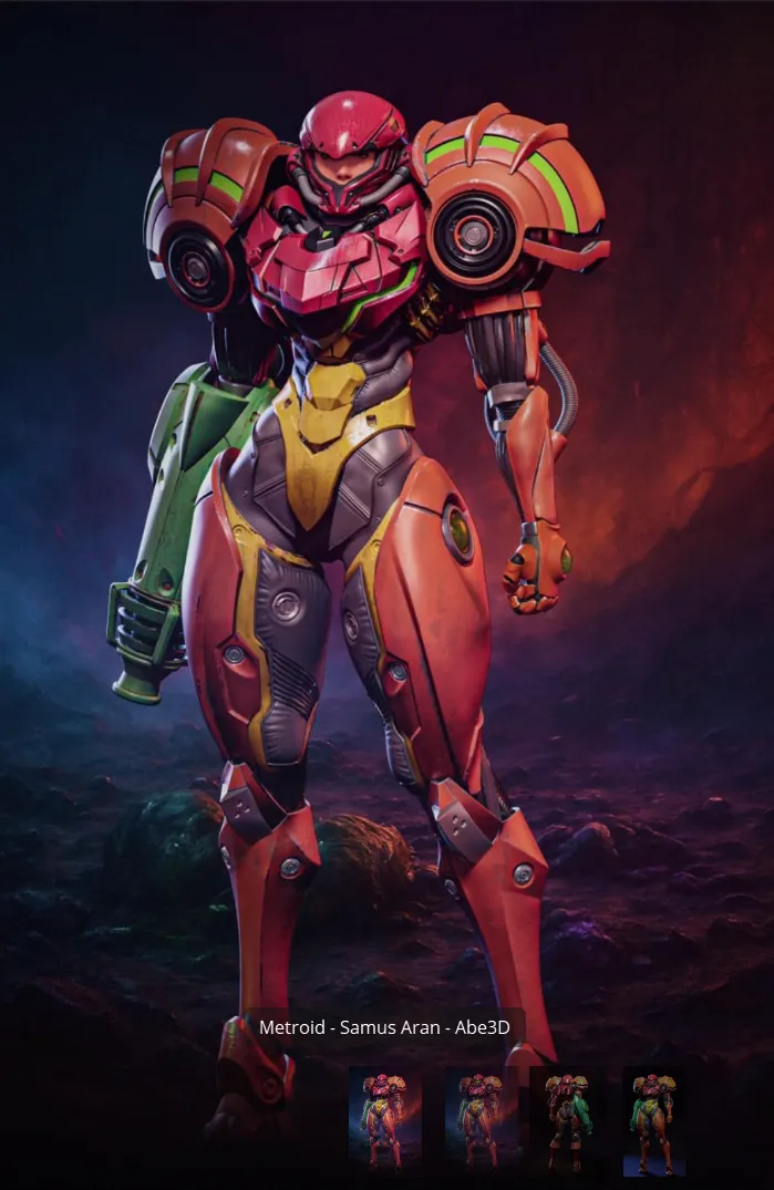 Samus Aran Abe3D by Kugo