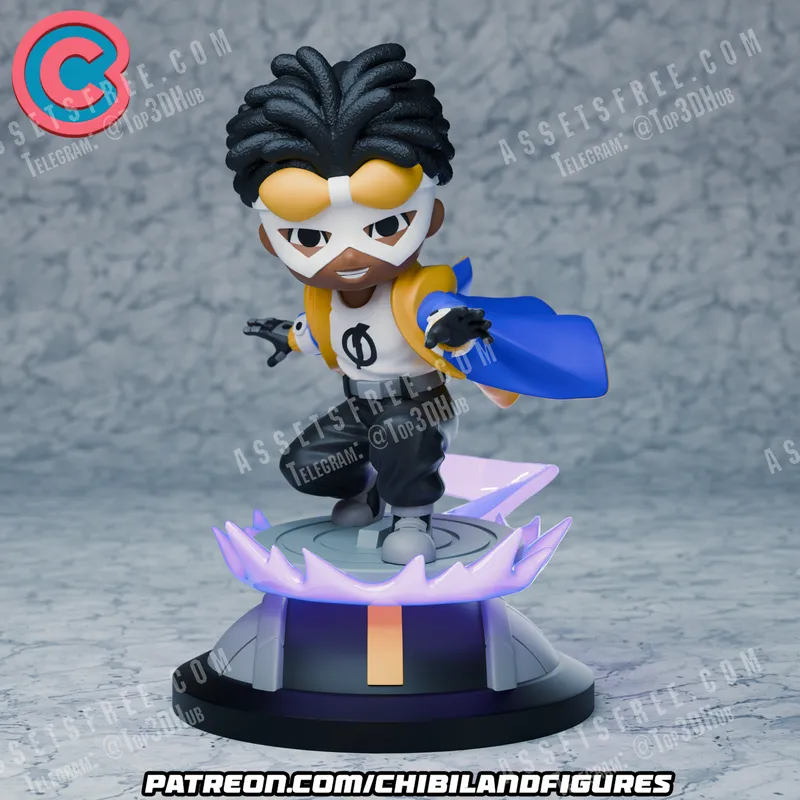 Static Shock Chibi Land Figures