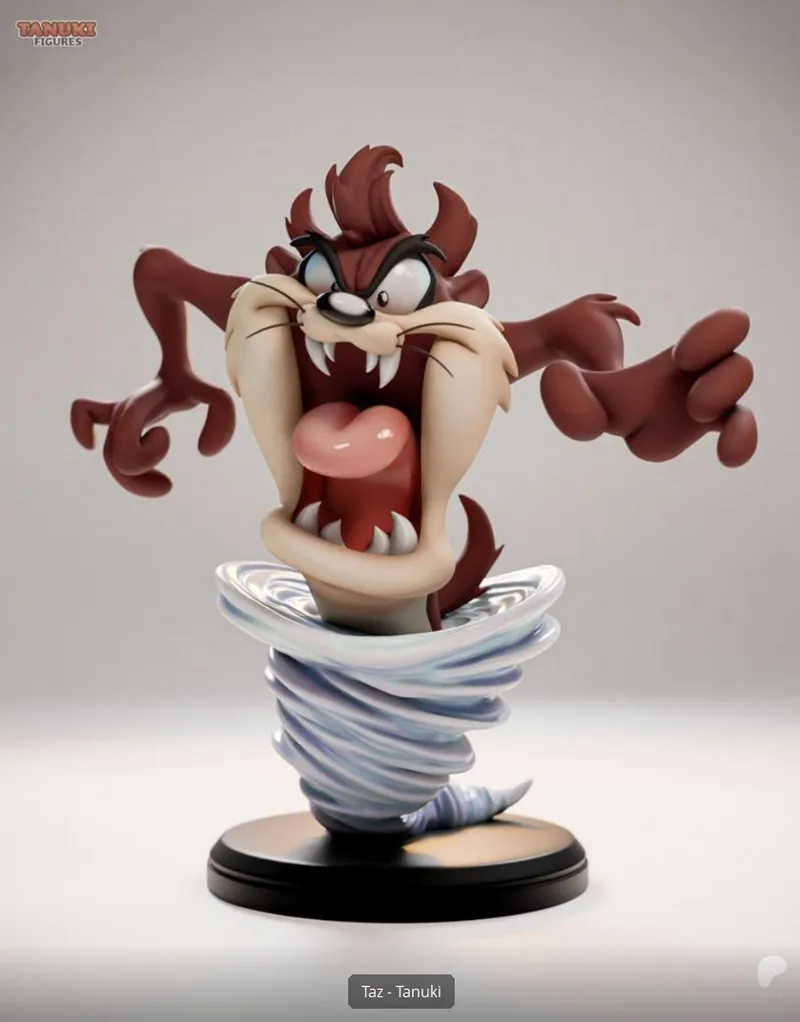 Tanuki FiguresTaz Extra – STL 3D Print Model | AssetsFree.com Tanuki FiguresTaz Extra