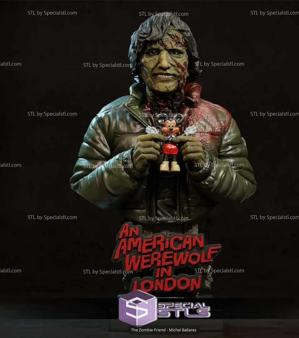 The Zombie Friend Bust 3D Printer Files