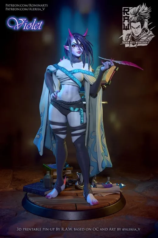 Violet (Pose 2) – 3D Print Model