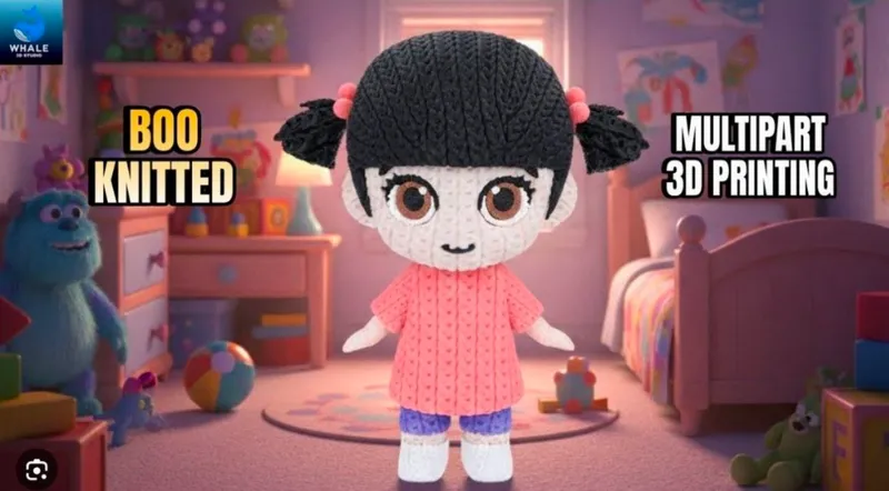 Whale3DStudio- Boo Knitted – STL 3D Print Model | AssetsFree.com Whale3DStudio Boo Knitted