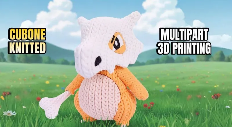 Whale3DStudio- Cubone Knitted – STL 3D Print Model | AssetsFree.com Whale3DStudio Cubone Knitted