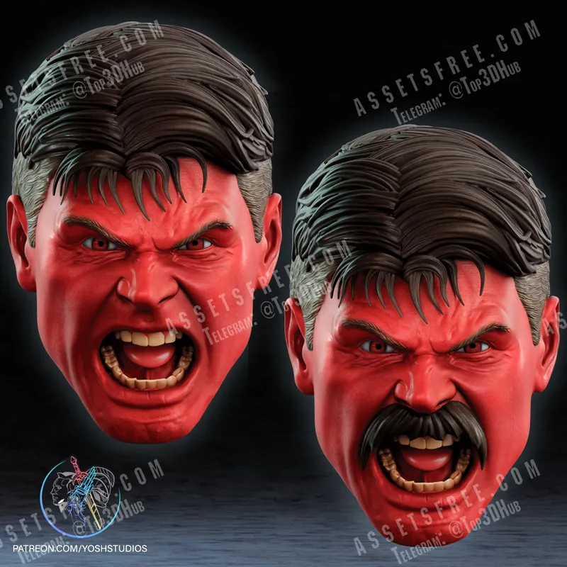 Yoshstudios Red Hulk Mask