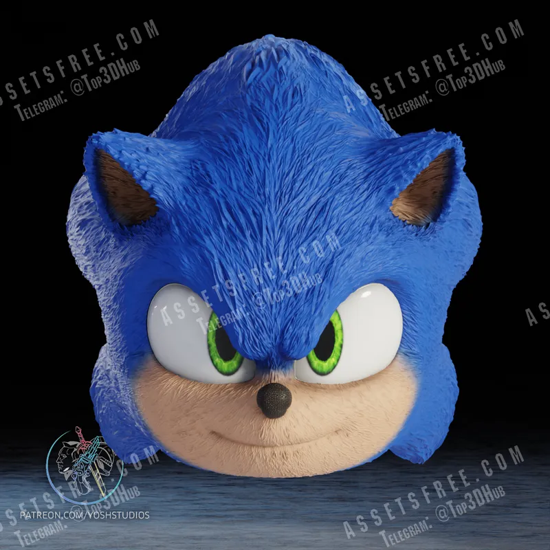 Yoshstudios Sonic Movie Mask