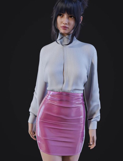 DForce Classic Shirt Dress for Genesis